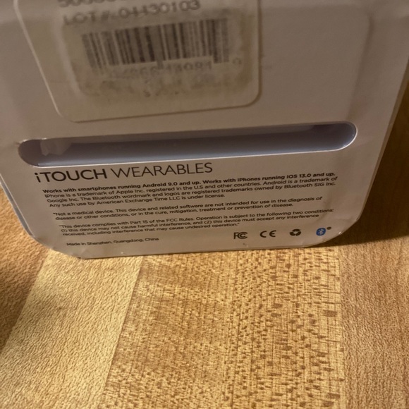 iTouch Air 3 Smartwatch Fitness Tracker: Black Case with Black Strap (44mm) - Picture 6 of 6